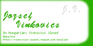 jozsef vinkovics business card